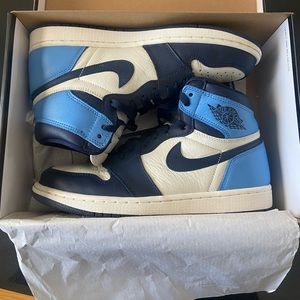Jordan 1s high top Blue Obsidion size 9